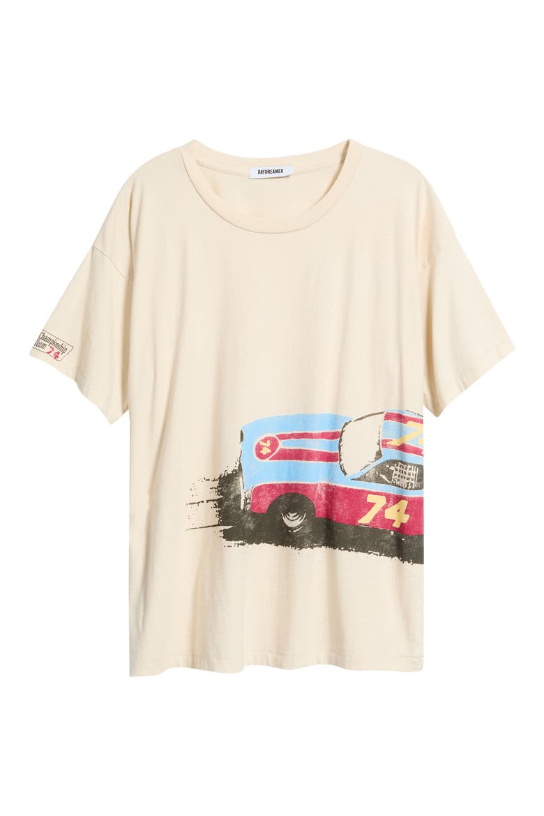Racecar Wrap Around Graphic Tee, Alternate, color, DIRTY WHITE