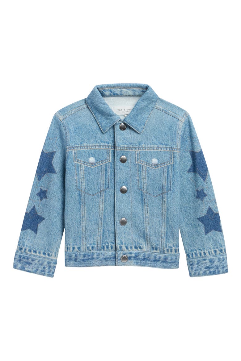 Kids' Miramar Terry Star Trucker Jacket, Main, color, VALEN