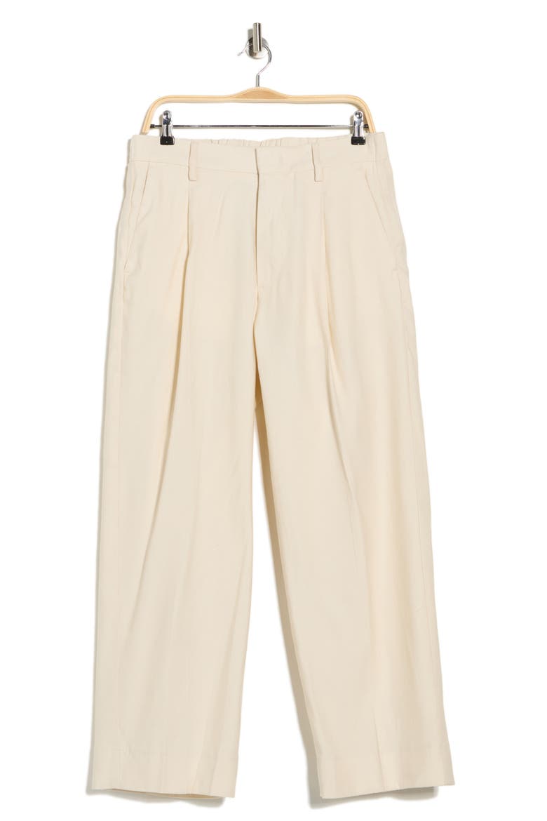 Kay Relaxed Fit Twill Trousers, Alternate, color, IVORY