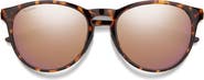 Smith Wander 55mm ChromaPop™ Polarized Round Sunglasses