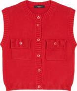 Weekend Max Mara Caprara Cotton Blend Sweater Vest