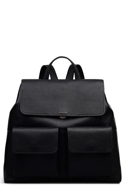 Burton Way Large Flapover Leather Backpack