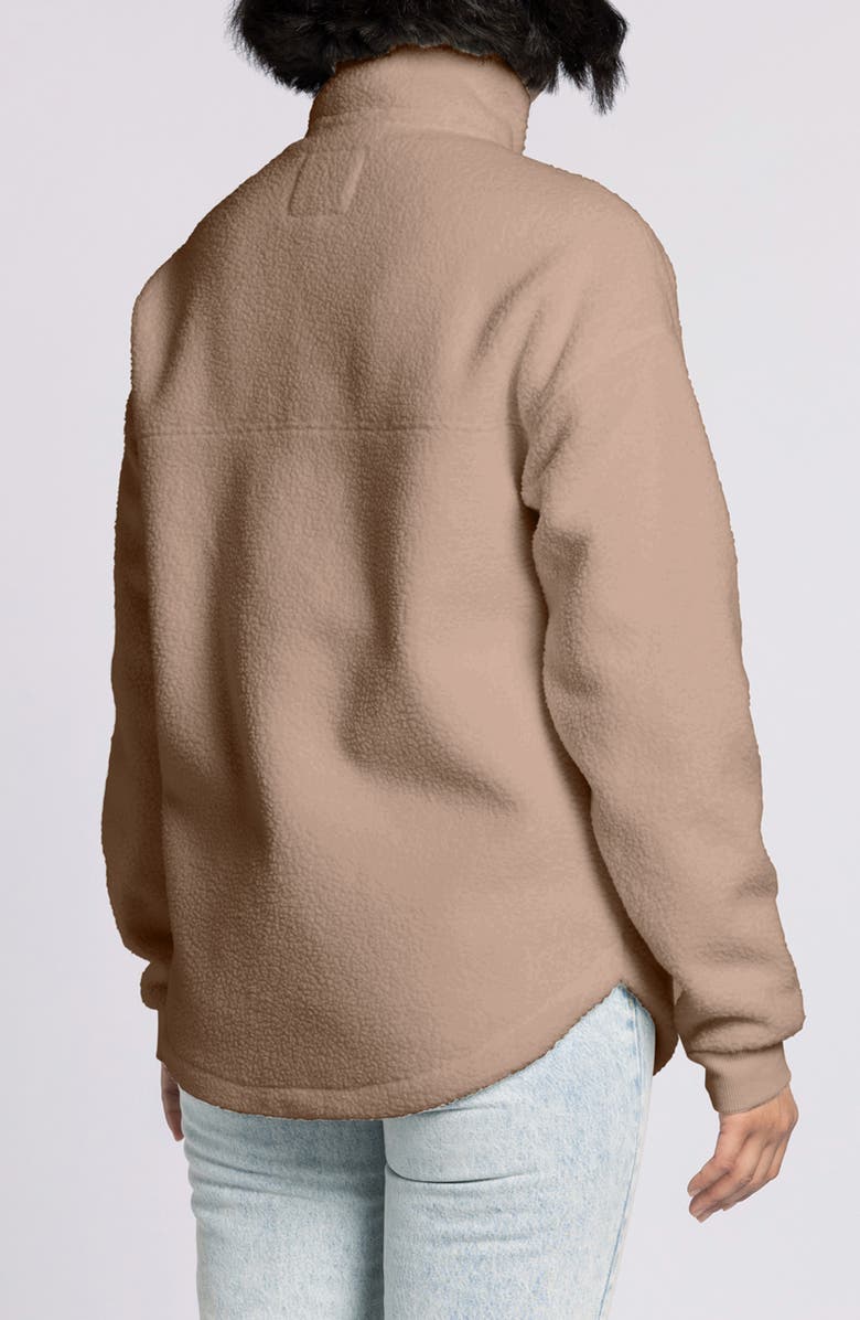 Thread & Supply Skye Fleece Zip Jacket, Alternate, color, Dusty Truffle