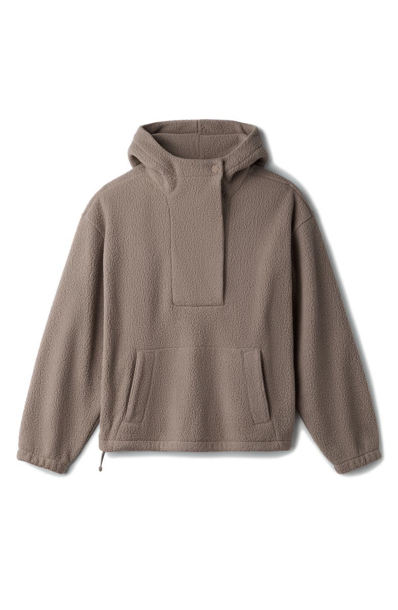 Rhone Aloft Fleece Hoodie, Alternate, color, Foggy Taupe