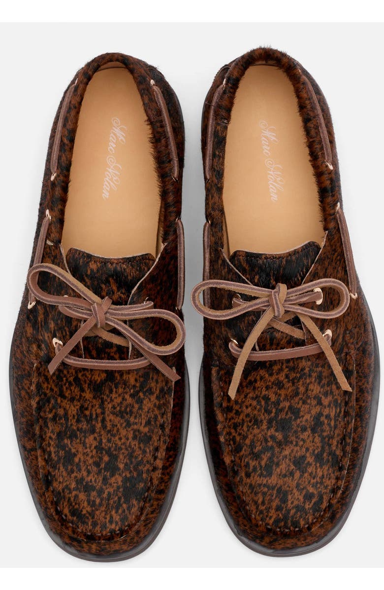 MARC NOLAN Ms. Capri Brown Cowhide Boat Shoes, Alternate, color, Brown