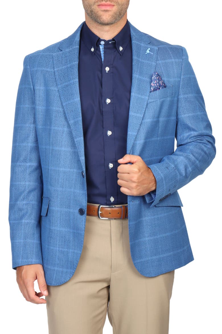 Shadow Windowpane Sport Coat, Alternate, color, SAPPHIRE BLUE