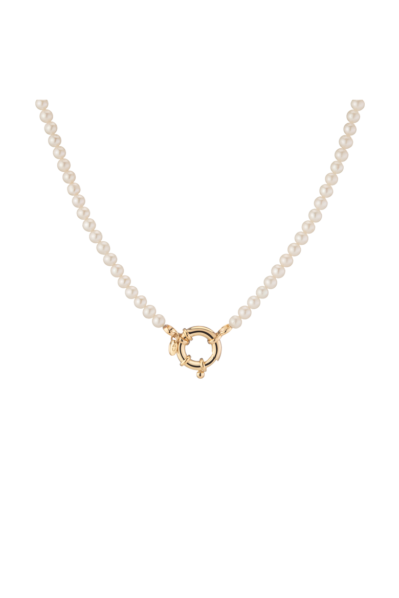 Pearl Aura Beaded Necklace, Alternate, color, Yellow Gold Vermeil