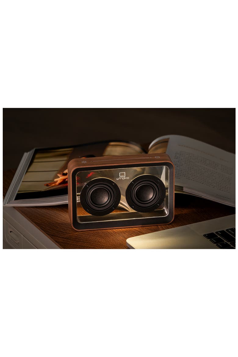 Mage See-Through Bluetooth Speaker, Alternate, color, WALNUT