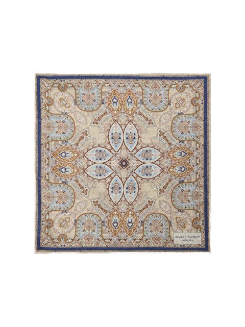 Robert Talbott Collins Reversible Paisley Silk Pocket Square