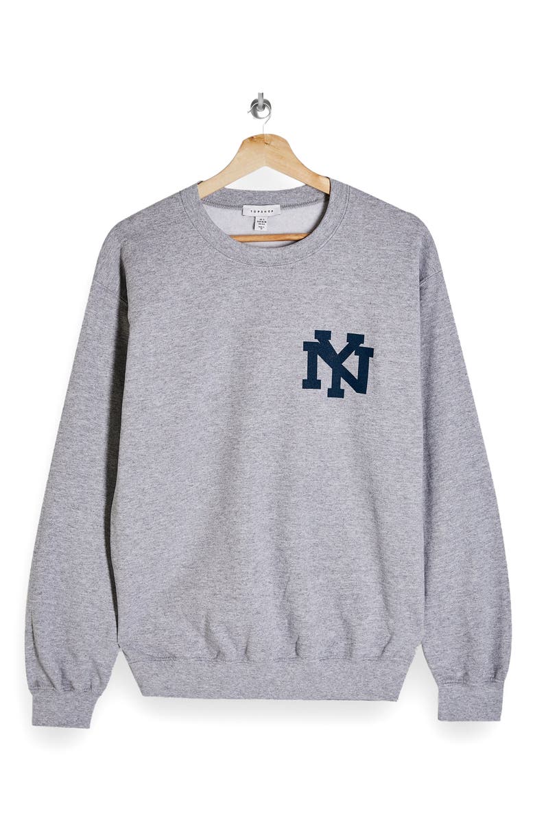 Topshop New York Yankees Sweatshirt, Alternate, color,