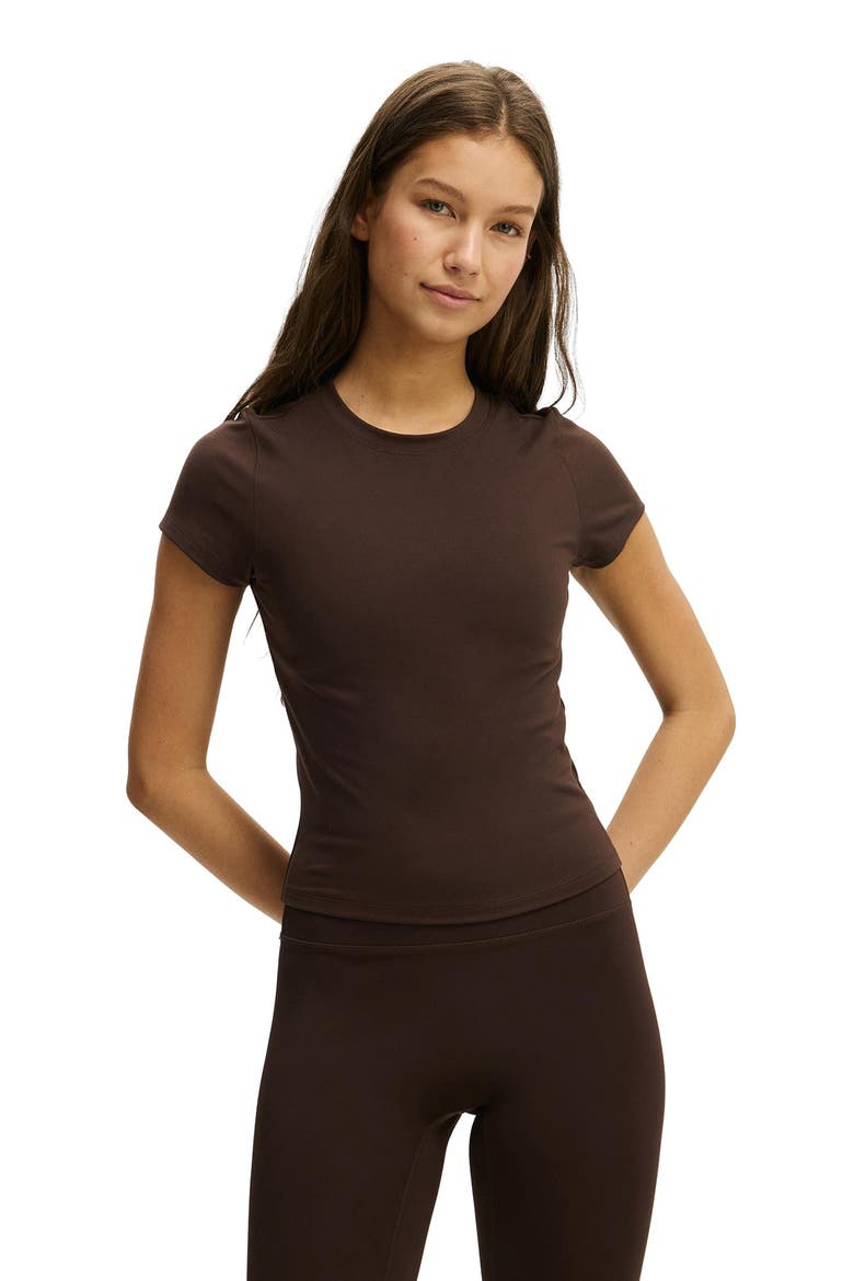 Women's Active Ultra Soft Fitted Tshirt, Main, color, French Roast
