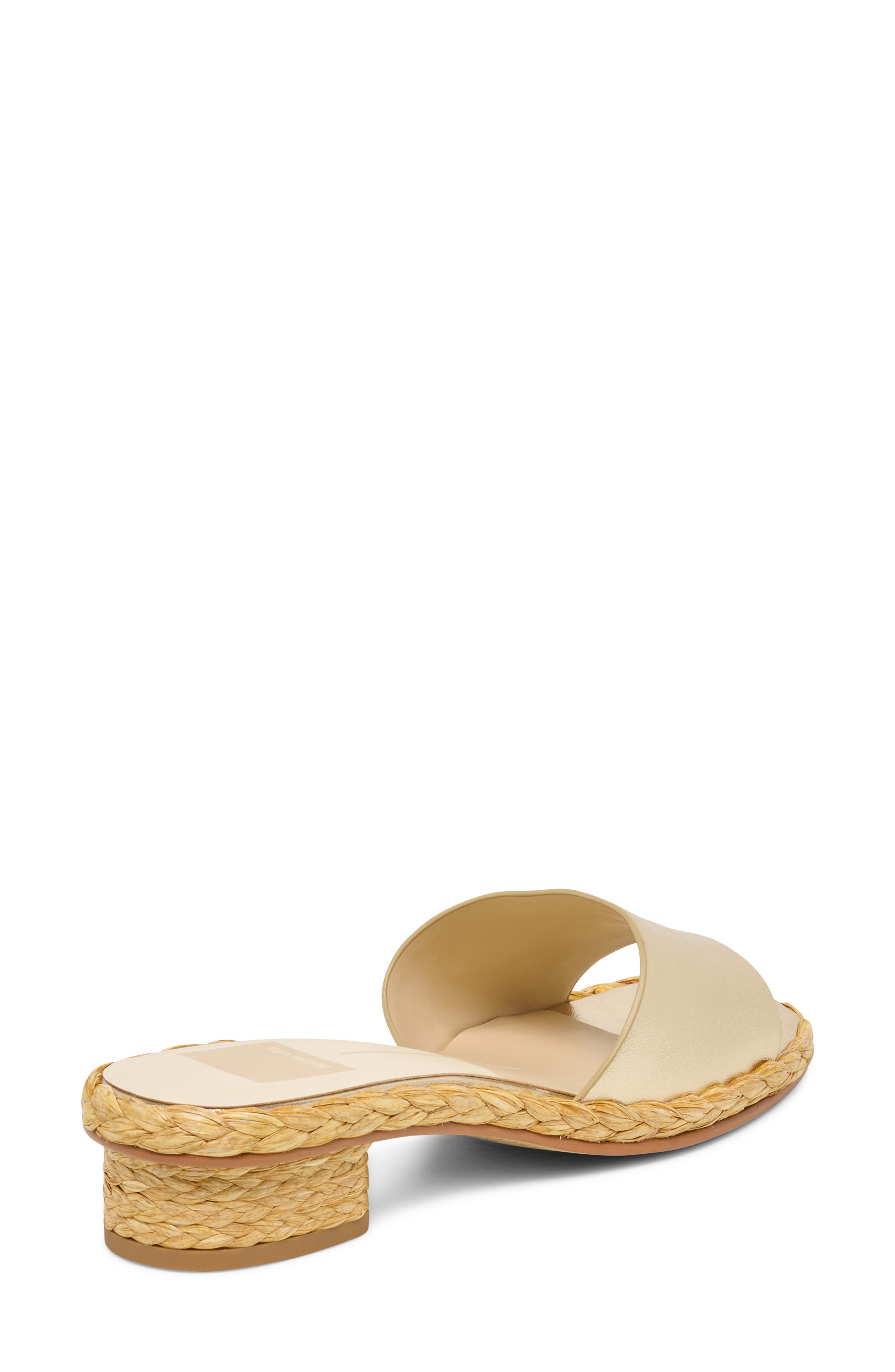 Dixi Slide Sandal, Alternate, color, PLATINUM LEATHER