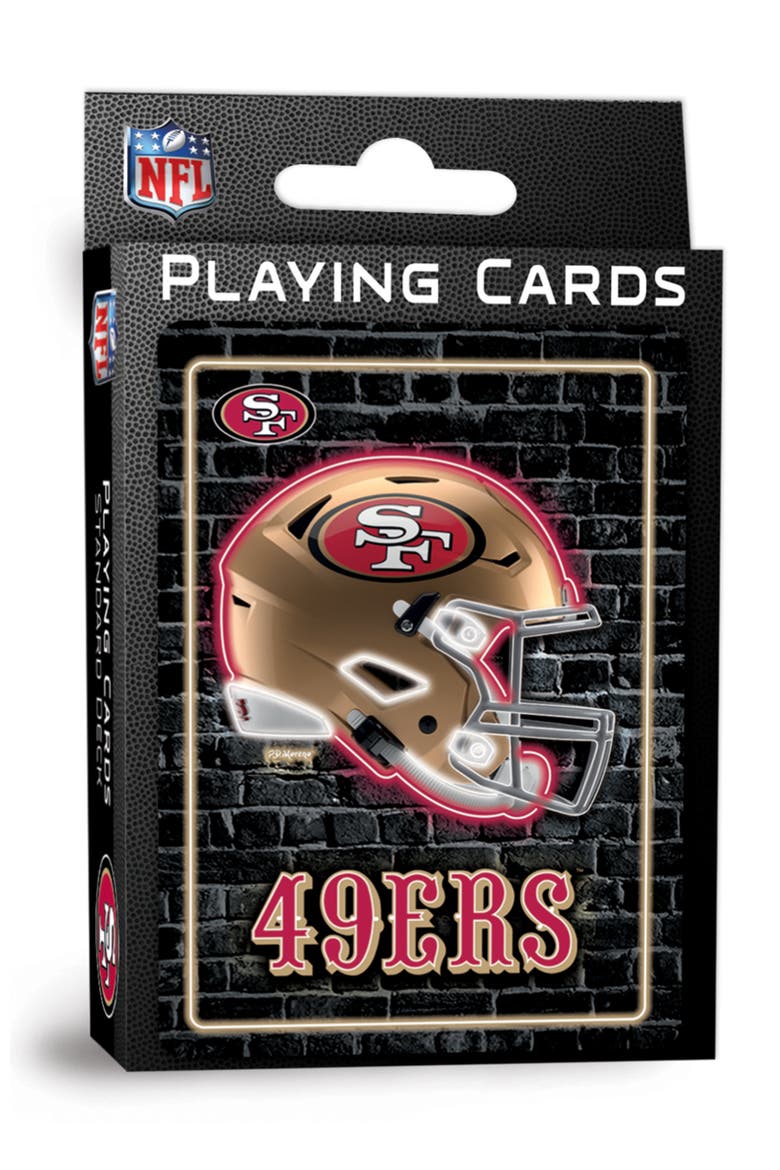 San Francisco 49ers Neon Playing Cards, Main, color, Multicolor
