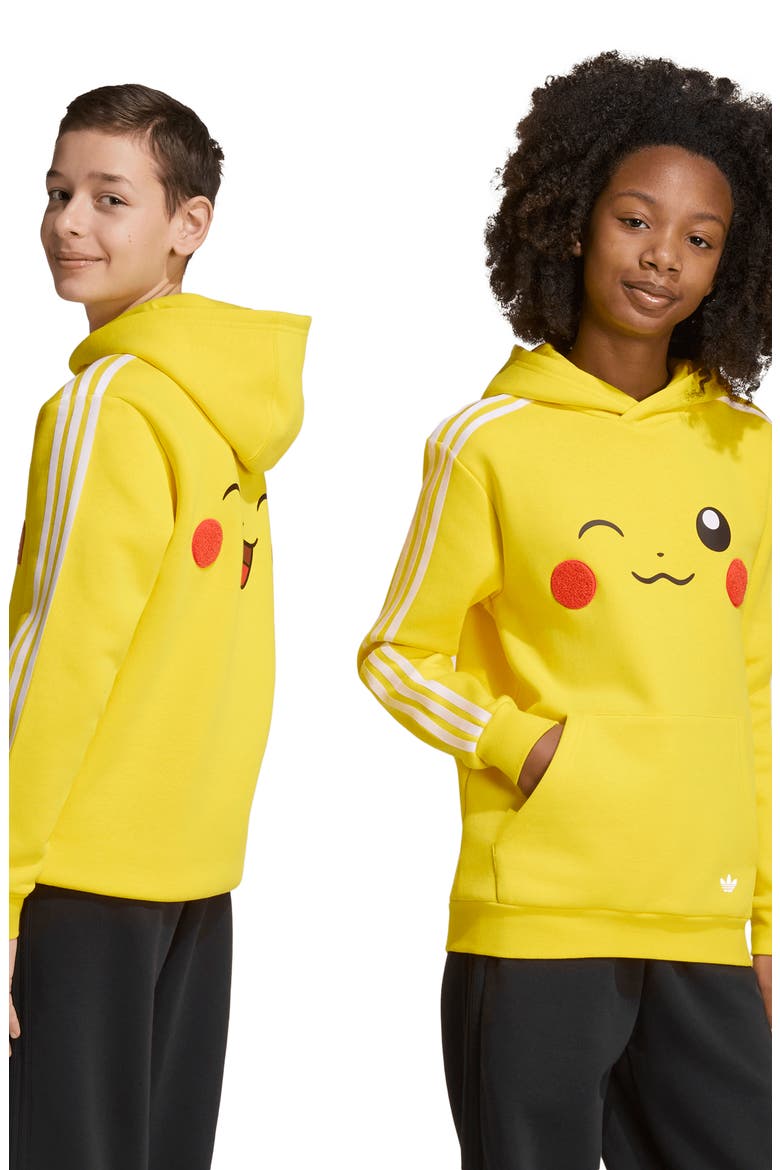 x Pokémon Kids' Pullover Hoodie, Alternate, color, YELLOW