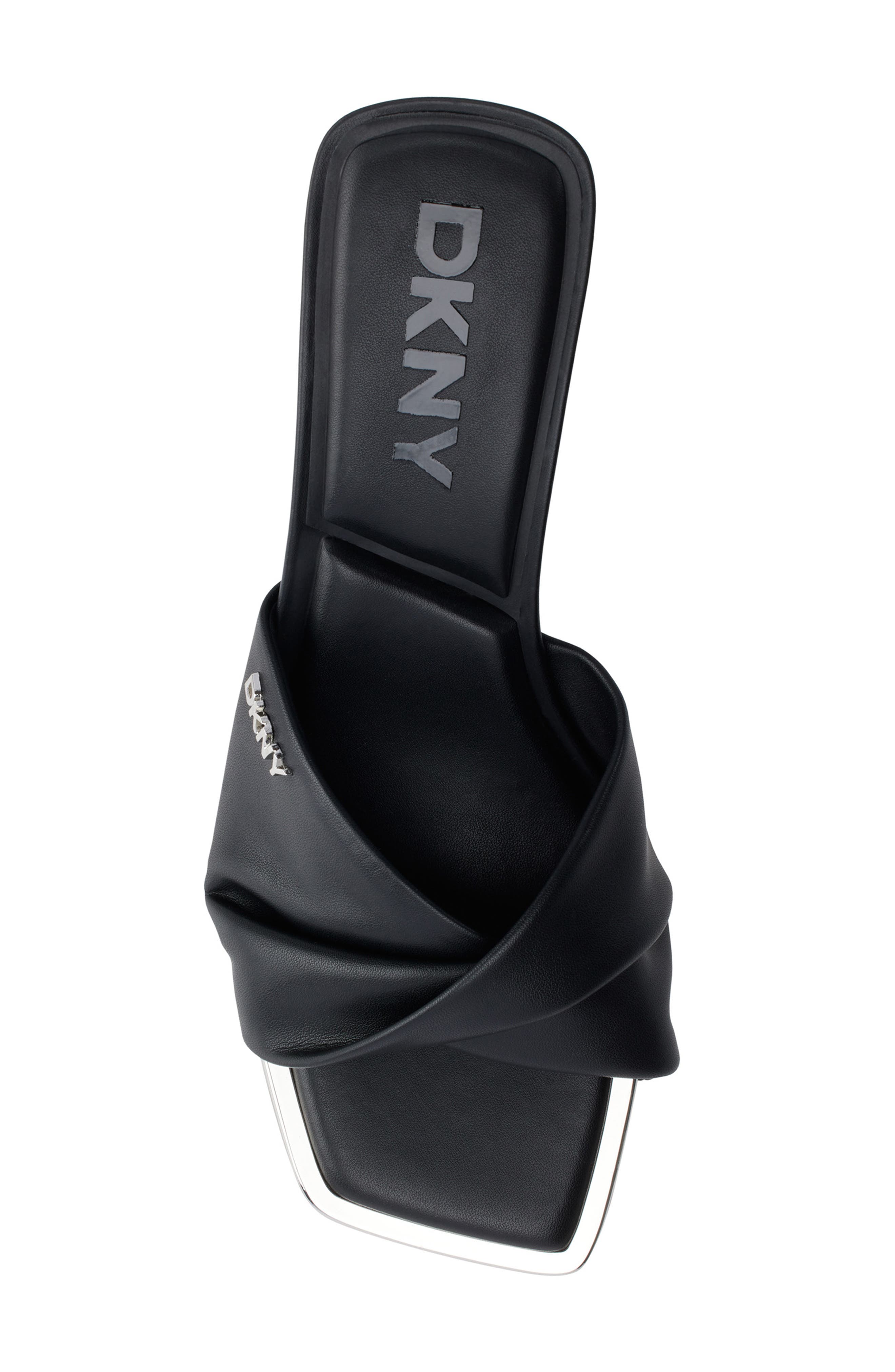 DKNY Jolaine Twist Sandal, Alternate, color, Black