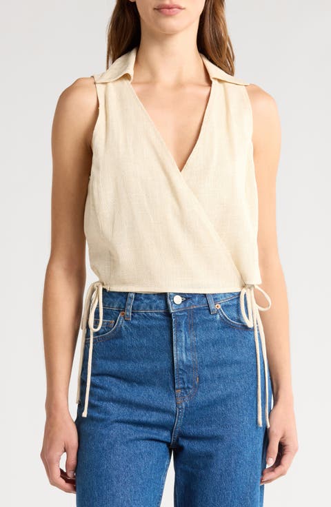 ワンステイト 1.STATE Mixed Media Scoop Neck Tank Top レディース シャツ トップス New Ivory Scoop Neck Tank Top - White Knit Top | Jones New York