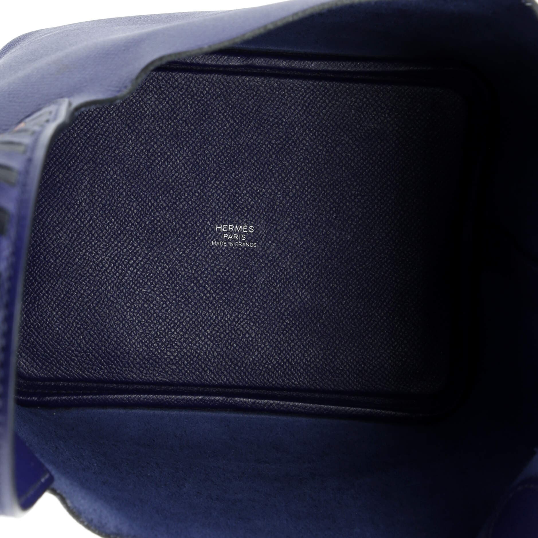 Pre-Owned Hermes Picotin Lock Bag Tressage Epsom PM, Alternate, color, Bleu Encre/Noir/Brique