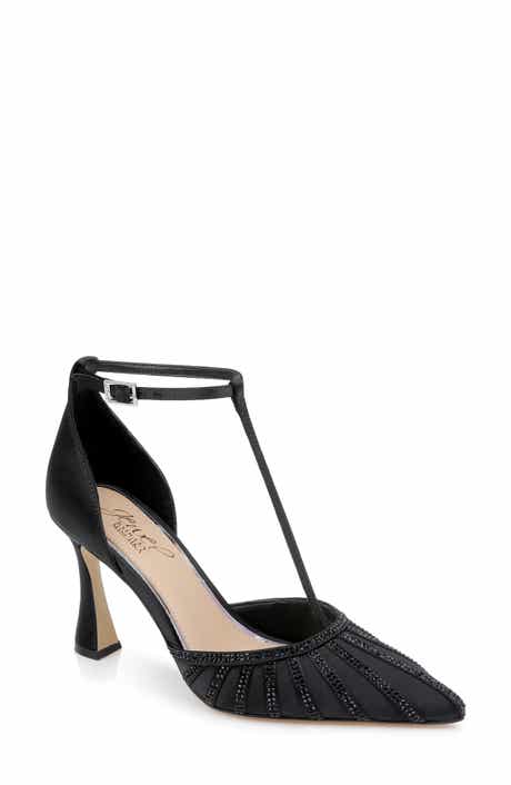 Jewel Badgley Mischka Faithlyn T-Strap Pointed Toe Pump