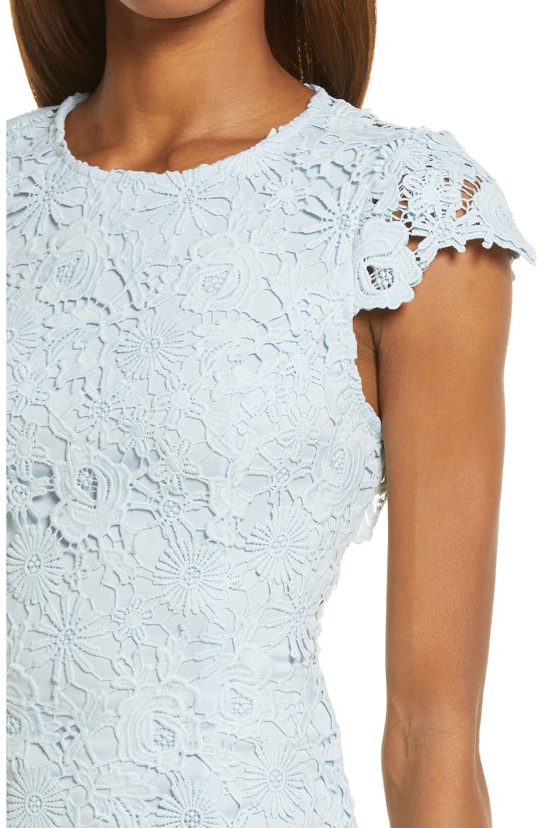 Romance Language Backless Lace Body-Con Dress, Alternate, color, LIGHT BLUE