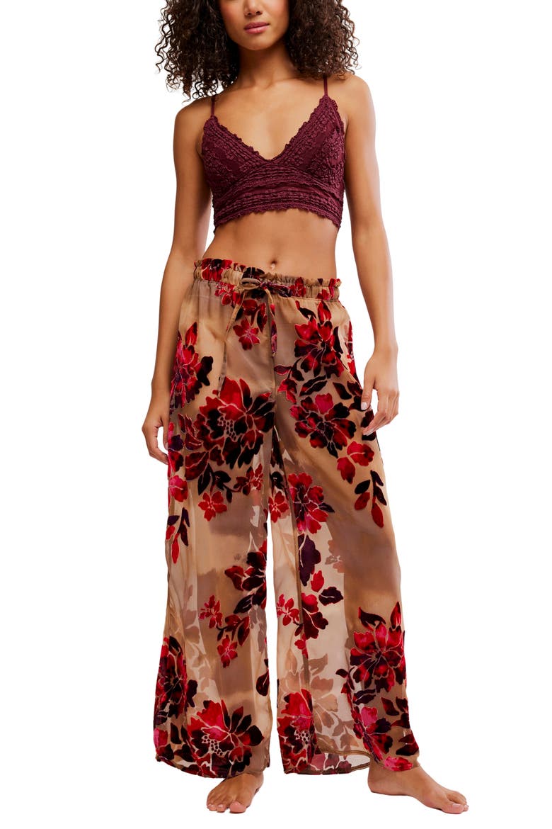 Speak Now Lounge Pants, Alternate, color, RED/ PINK COMBO