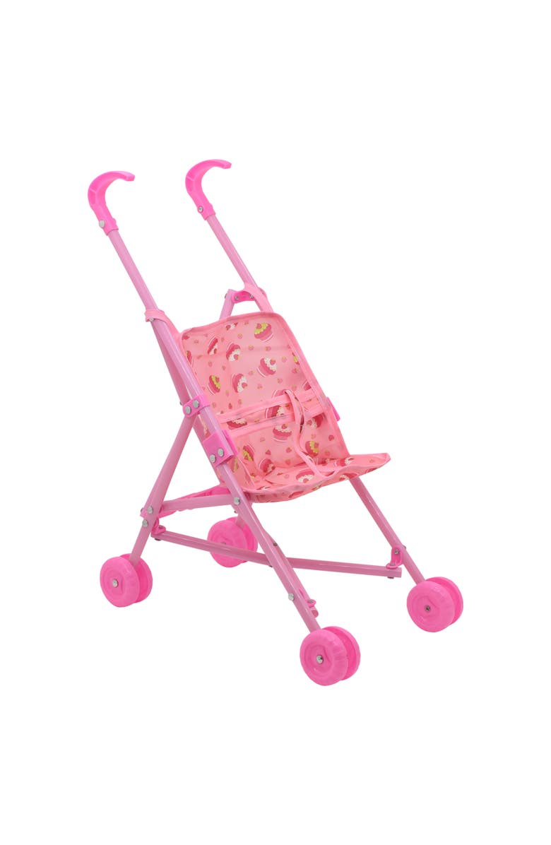 Little Darlings Out For A Stroll Flamingo Jumper Pink & Blue Outfit 12", 3+, Alternate, color, Multicolored