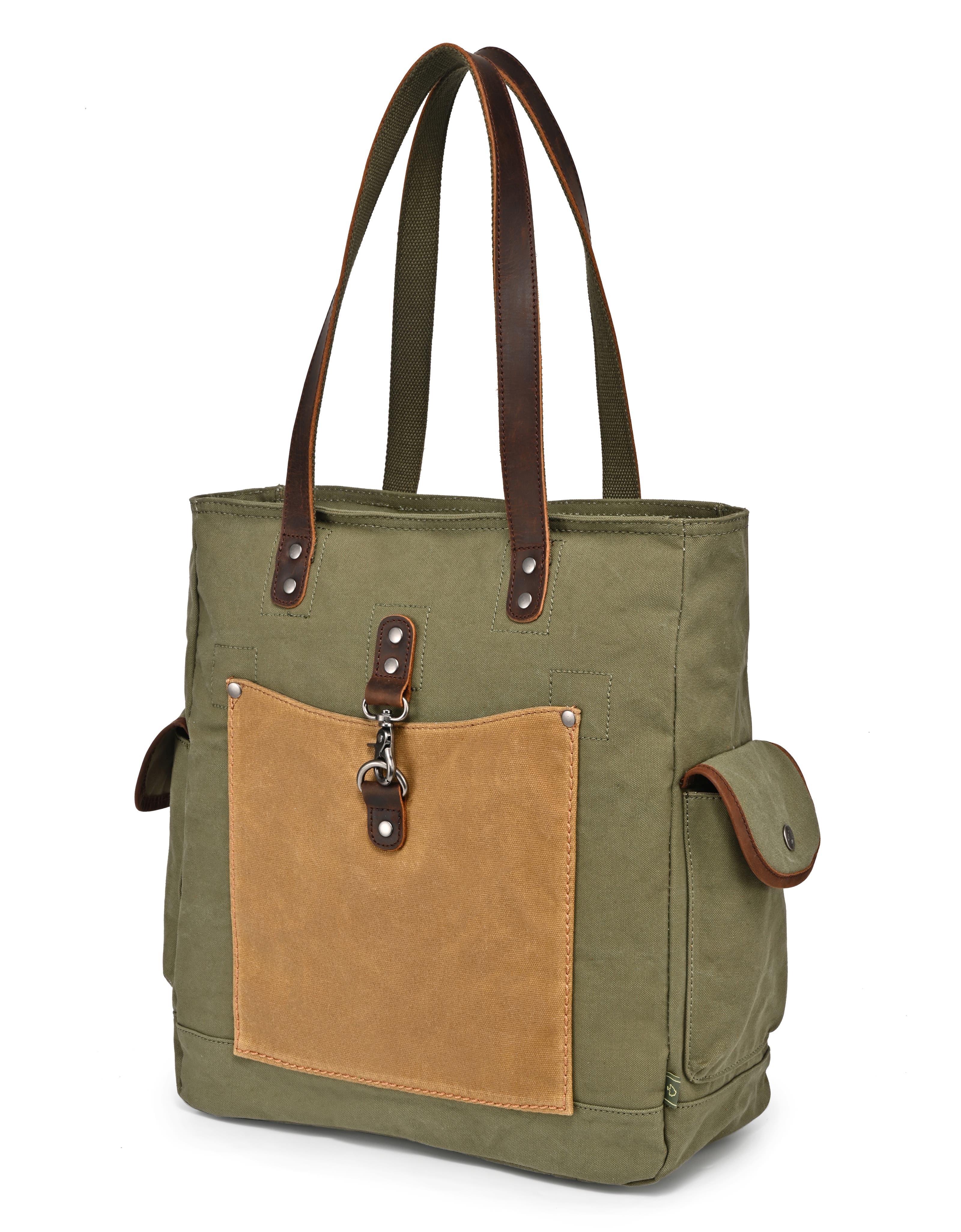 Valley and Sky Spacious Adventure Tote, Alternate, color, Olive