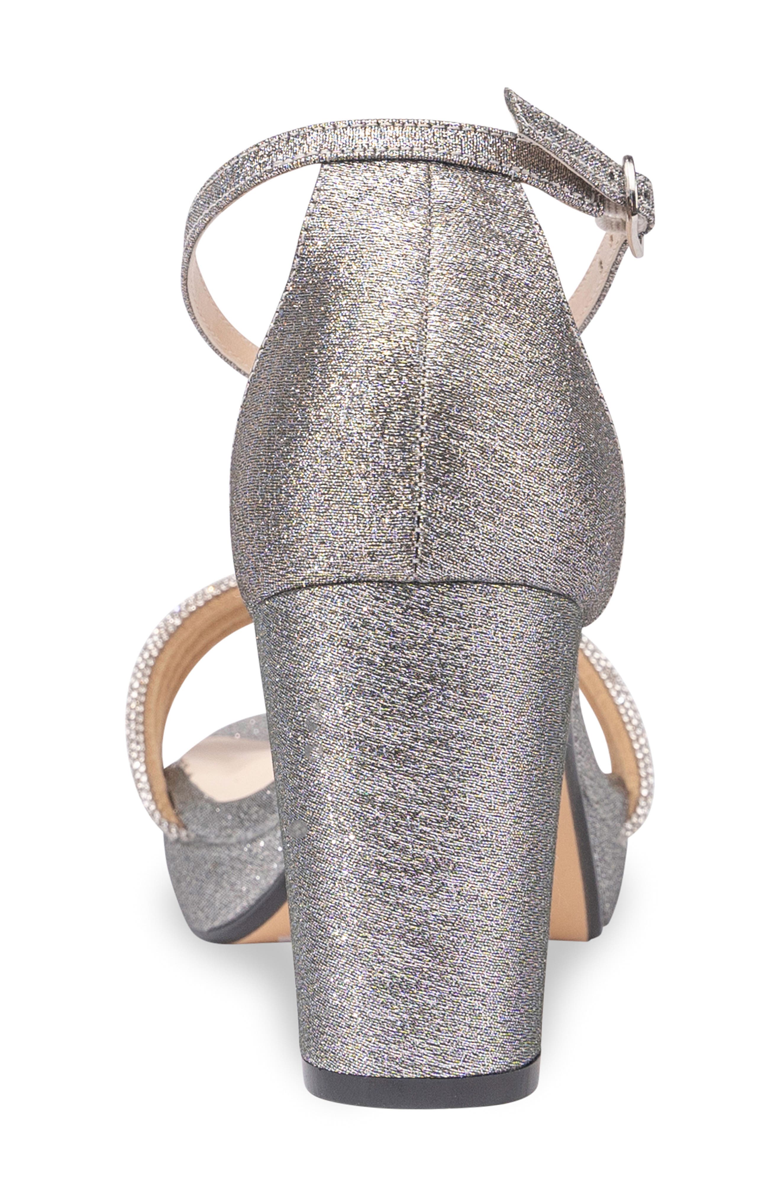 Touch Ups Parker Ankle Strap Platform Sandal, Alternate, color, Pewter