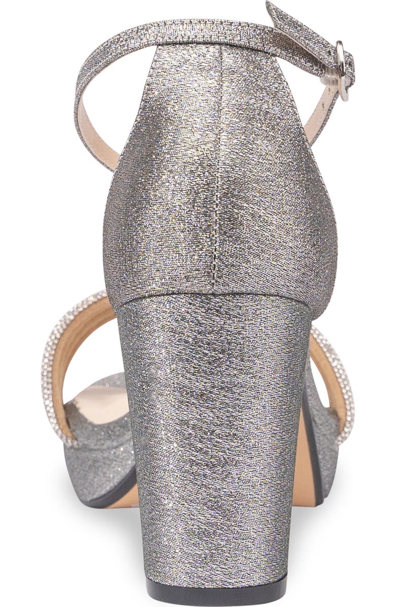 Touch Ups Parker Ankle Strap Platform Sandal, Alternate, color, Pewter