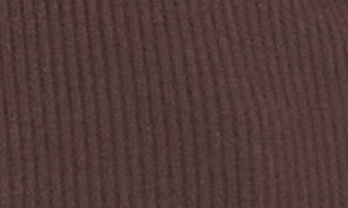 Karen Kane Rib Crewneck Sweater In Brown