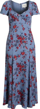 Reformation Afton Floral Print Maxi Dress
