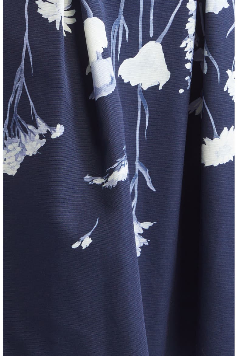 Betsy Floral Faille Fit & Flare Dress, Alternate, color, NAVY MULTI