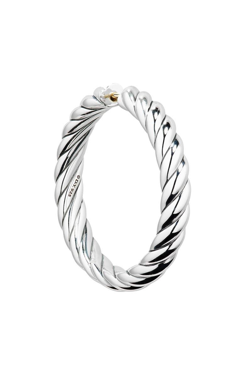 David Yurman Sculpted Cable Hoop Earrings, Alternate, color, 