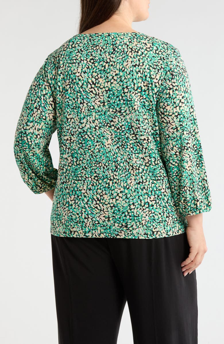 Jones New York Print Top, Alternate, color, Kelly Multi