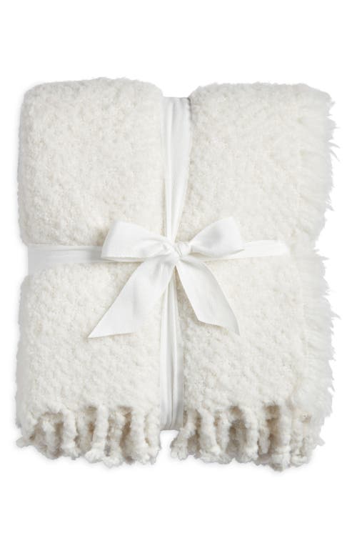 Nordstrom Nest Tassel Throw In Ivory Marshmallow