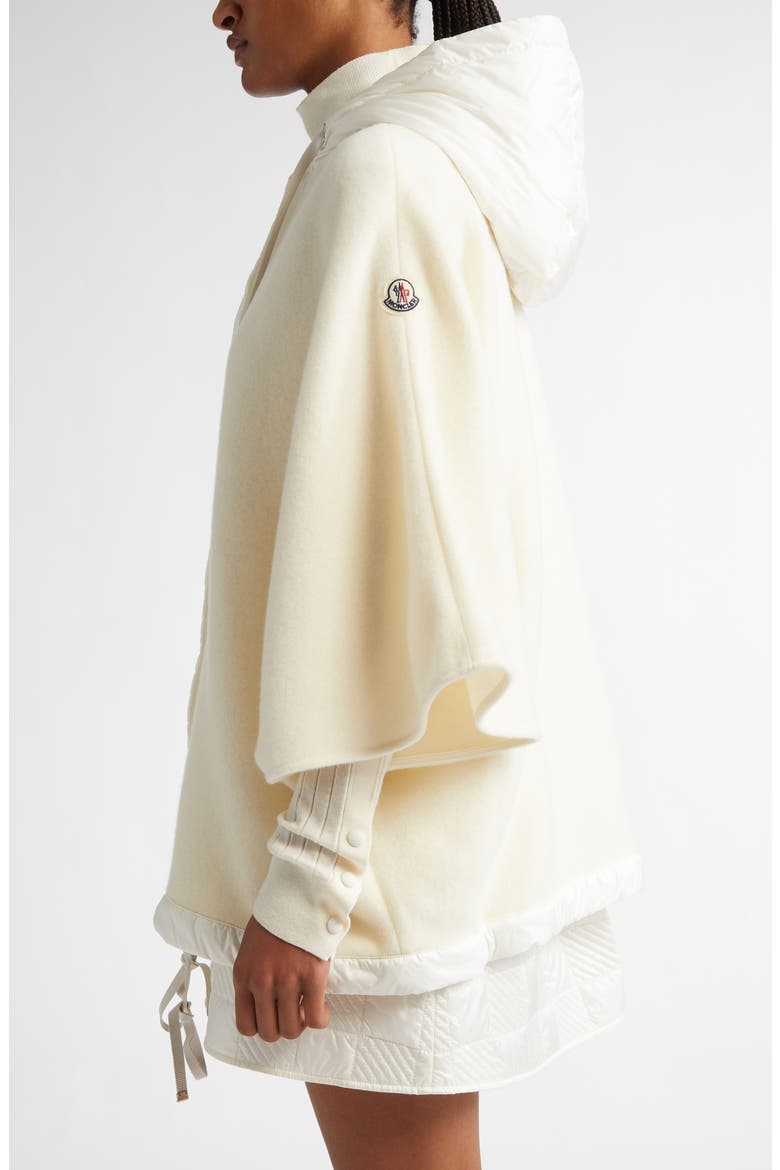 Classic Hooded Virgin Wool & Cashmere Cape, Alternate, color, PASTEL YELLOW