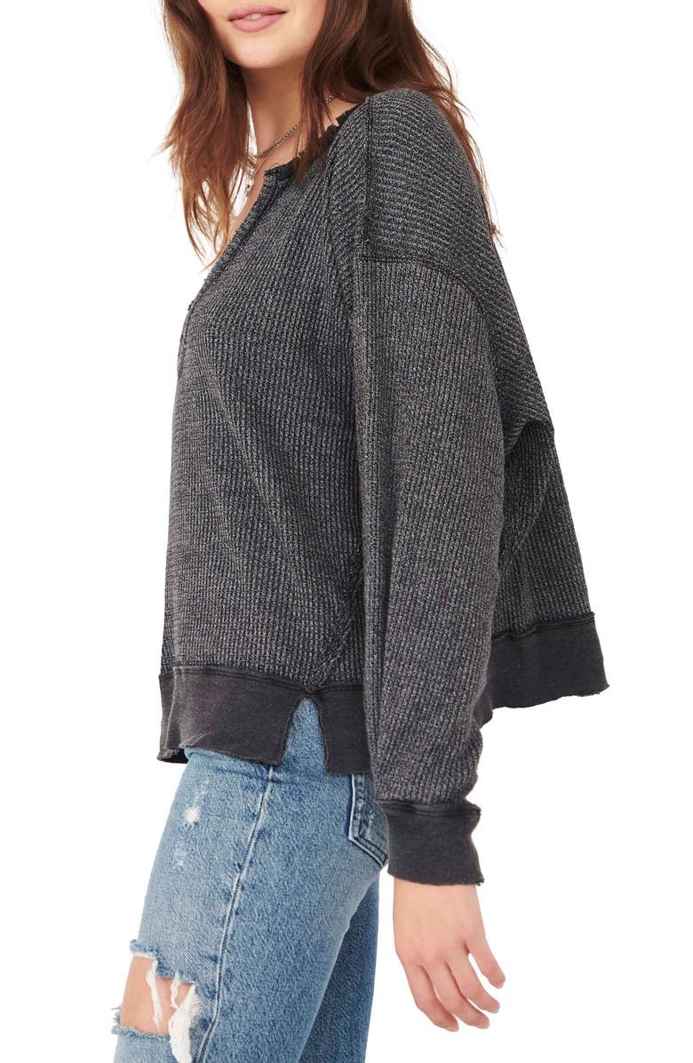 Free People We the Free Women's We the Free Buttercup Oversize Thermal Top, Alternate, color, 