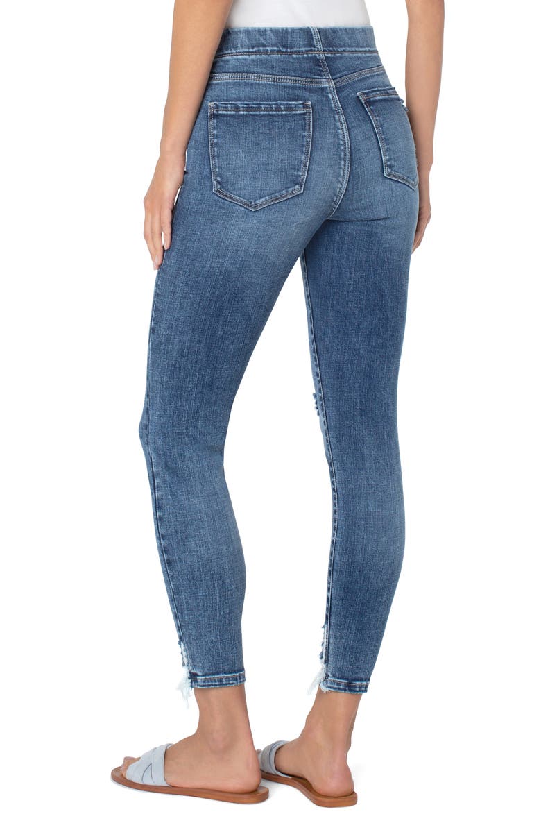 Liverpool Los Angeles Chloe High Waist Pull-On Ankle Skinny Jeans, Alternate, color, 