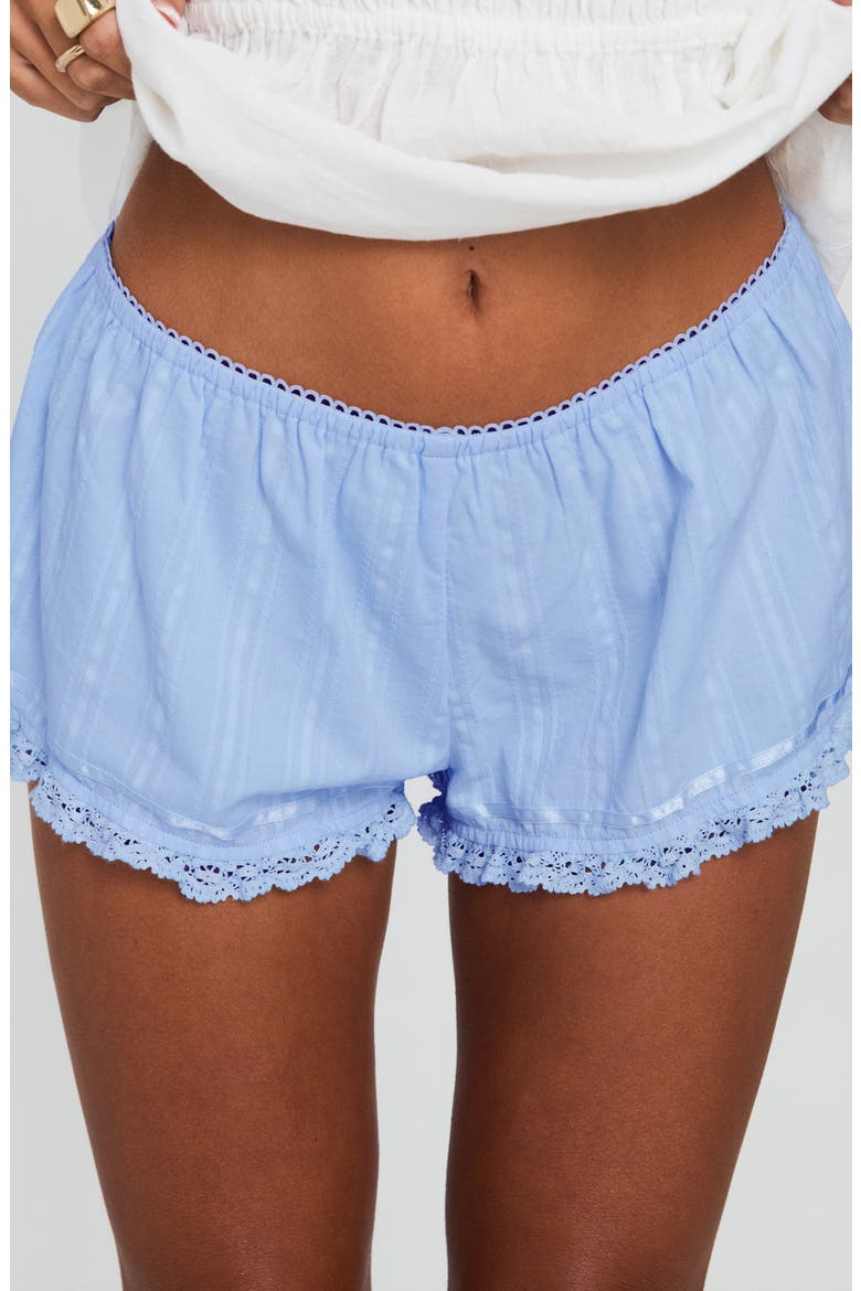 Rhubarb Lace Shorts, Alternate, color, BLUE