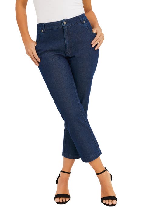 Classic Cotton Denim Capri (Plus)