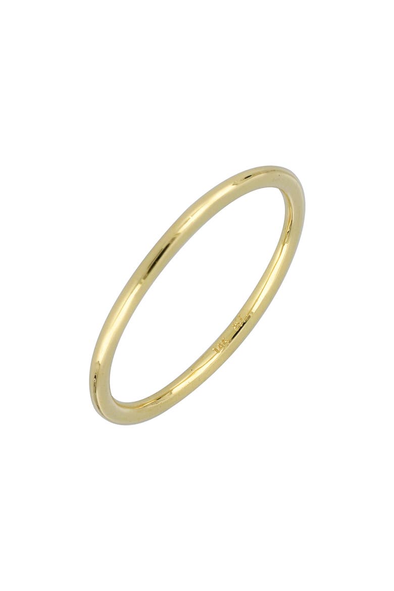 14K Gold Wedding Band Ring, 1.36mm (Nordstrom Exclusive), Main, color, YELLOW GOLD