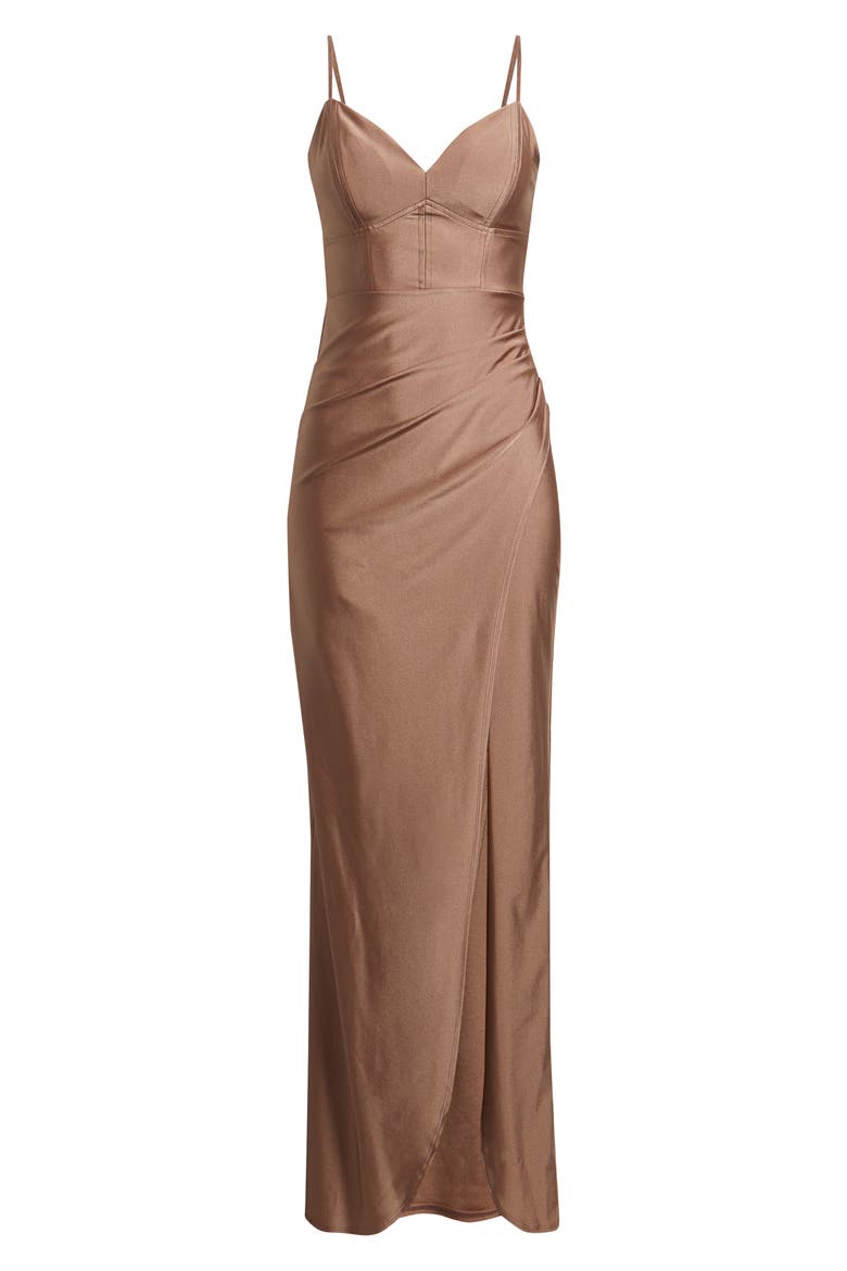 Jersey Column Gown, Alternate, color, COCO