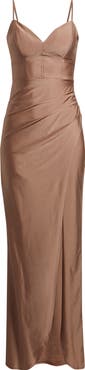 Emerald Sundae Jersey Column Gown