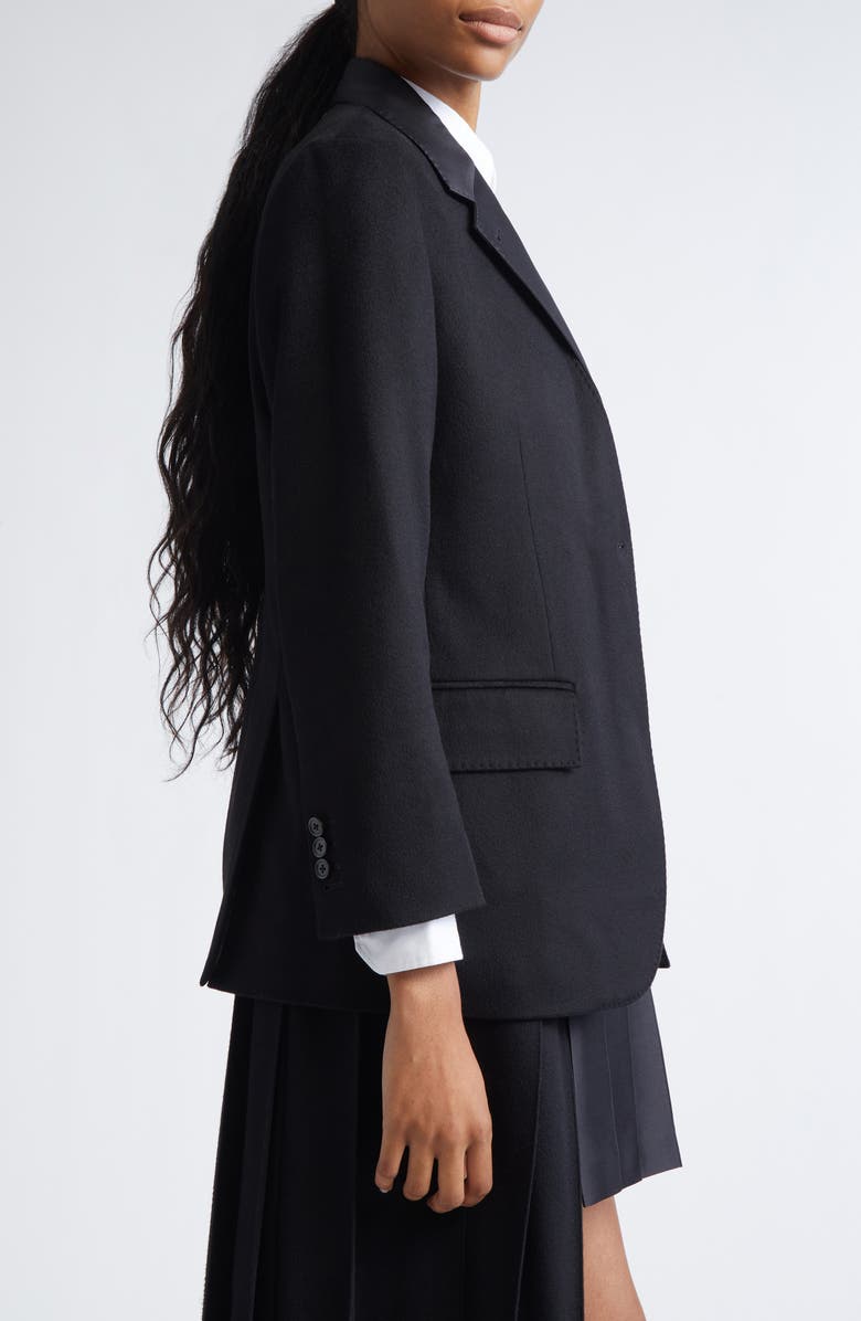 Thom Browne 2-in-1 Cashmere, Wool & Silk Sport Coat, Alternate, color, Black