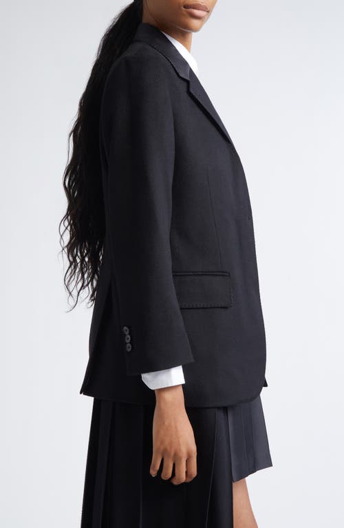 Thom Browne Cashmere-silk Narrow Shoulder 2-in-1 Sportcoat In Black