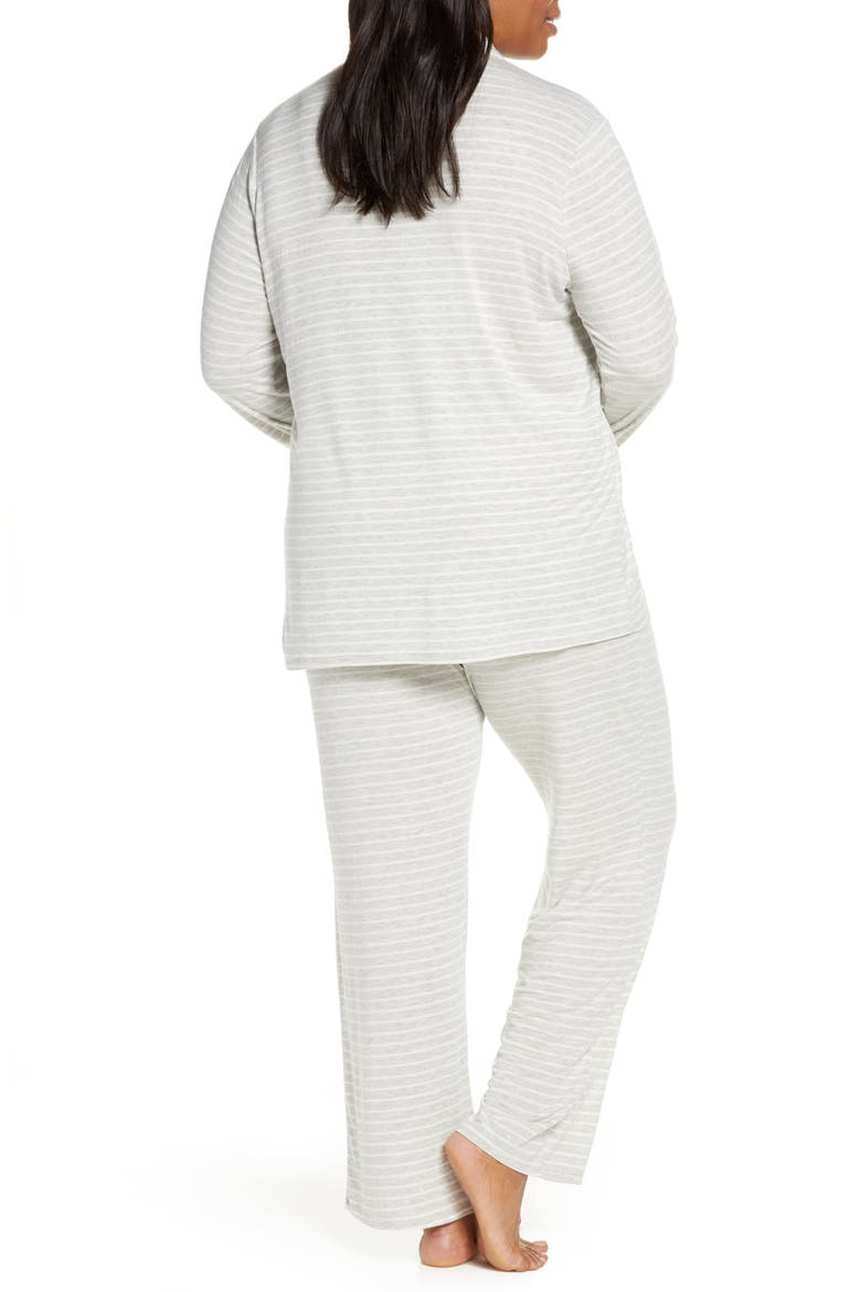 Moonlight Pajamas, Alternate, color, GREY PEARL HEATHER STRIPE