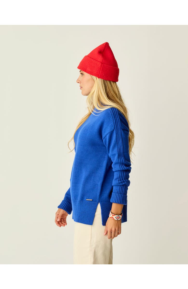 Carve Designs Woodward Sweater, Alternate, color, Capri Heather