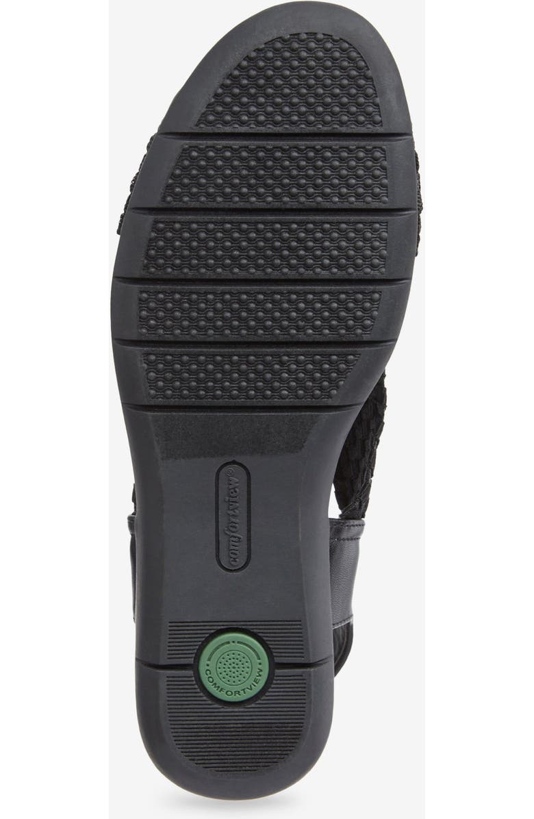 Comfortview The Celestia Sling Sandal, Alternate, color, Black Metallic