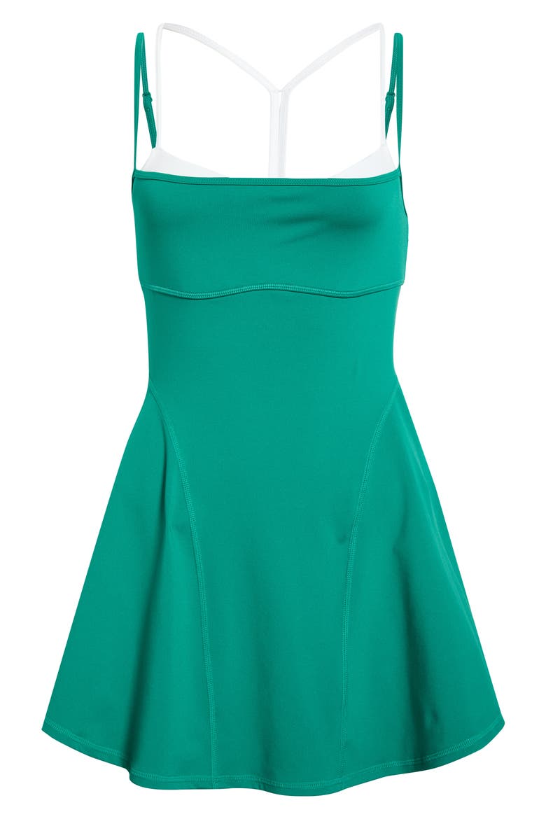 FP Movement Baseline Tennis Dress, Main, color, GREEN GLOW COMBO