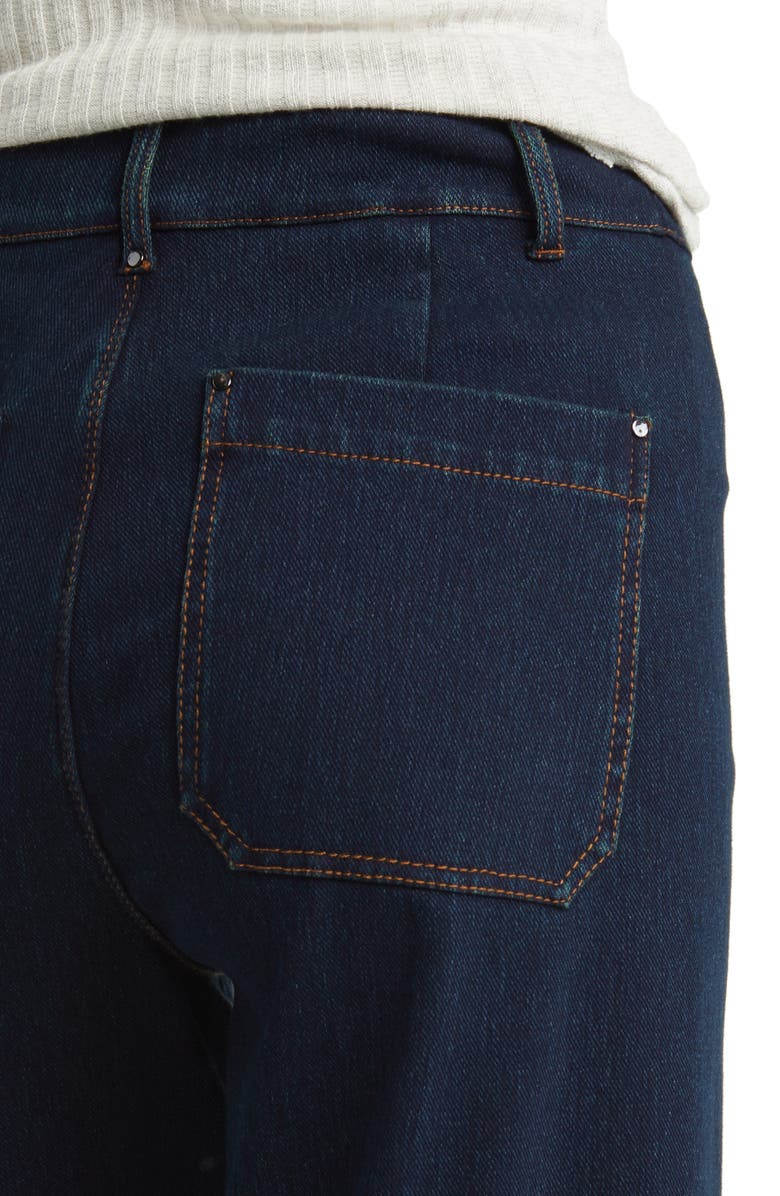 Lysse 'Lyssentials Erin High Waist Raw Hem Wide Leg Jeans, Alternate, color, Indigo