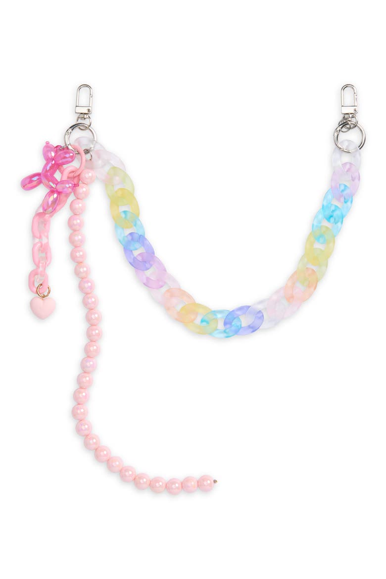 Kids' Mixed Rainbow Bag Charm, Main, color, MULTI